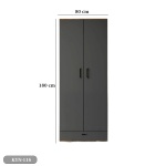 High quality MDF wood wardrobe - KYN-116 - Image 3