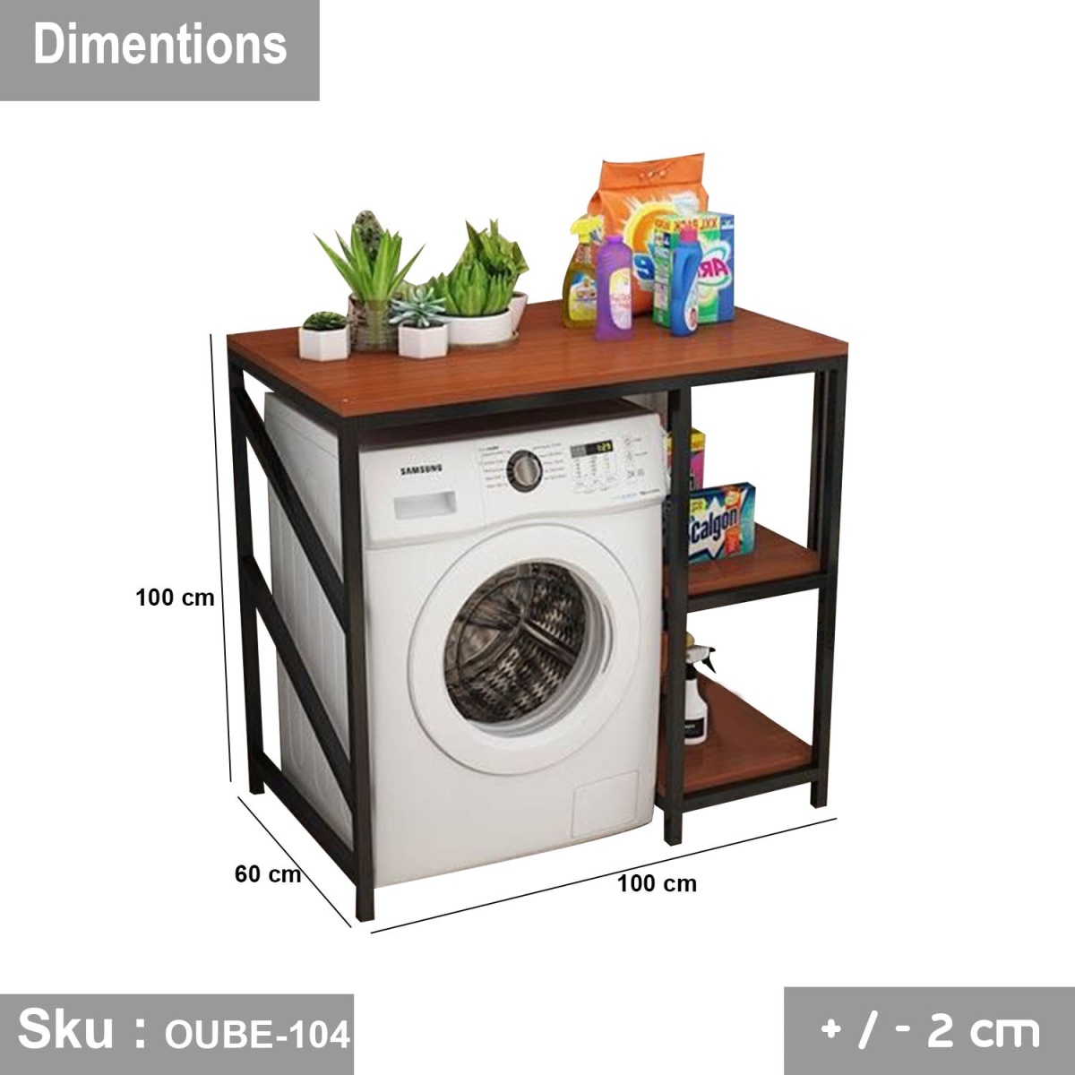 MDF and steel kitchen unit - OUBE-104 - Image 3