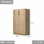High-quality MDF wooden shoe rack - OTR-002 - Image 3