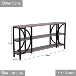 Electrostatic painted metal console - MTC-126 - Image 3
