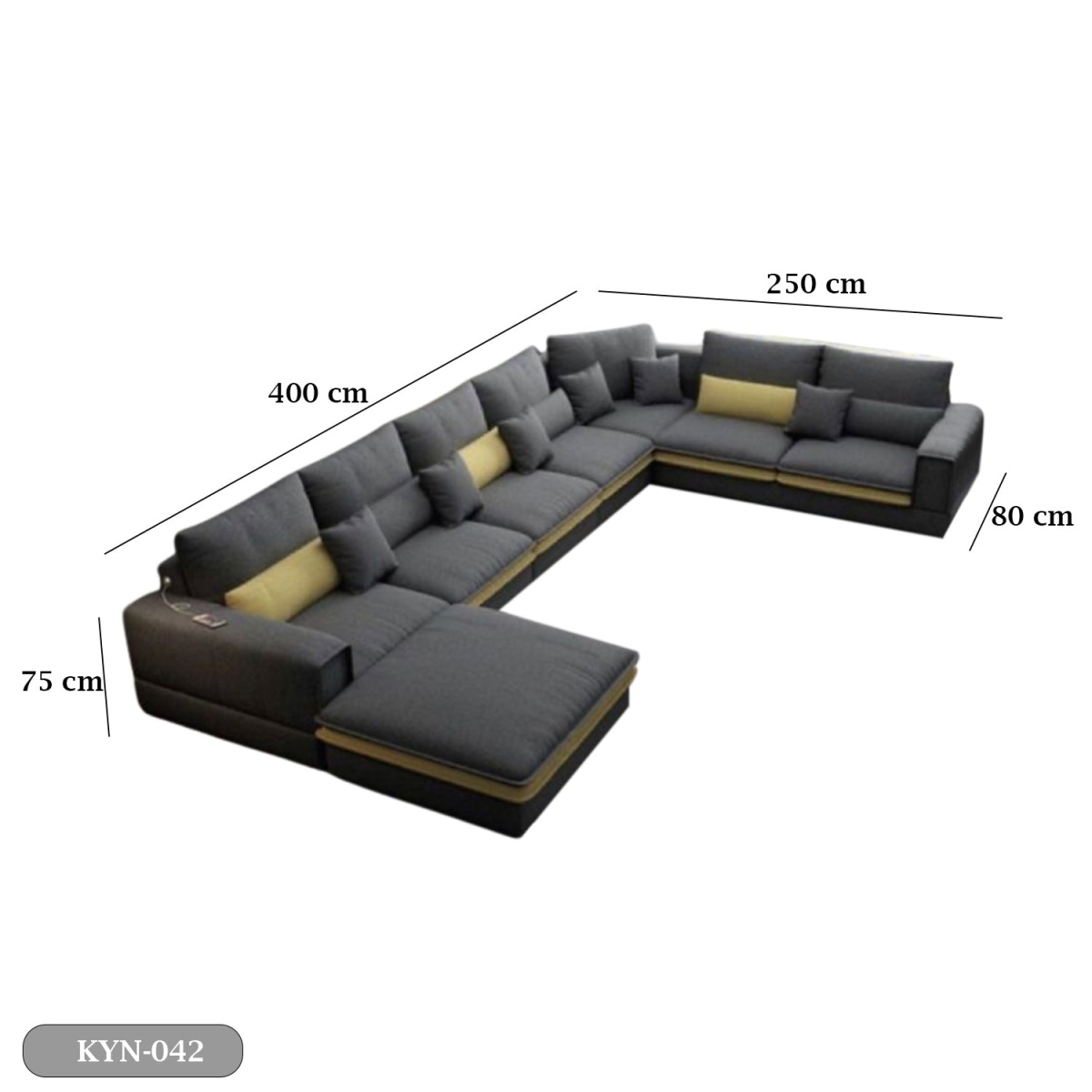Beech wood corner with linen or velvet fabric - KYN-042 - Image 3