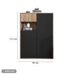 MDF wooden cabinet with melamine layer - KYN-136 - Image 3