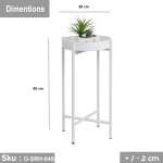 Metal side table with thermal paint - O-SRH-049 - Image 3