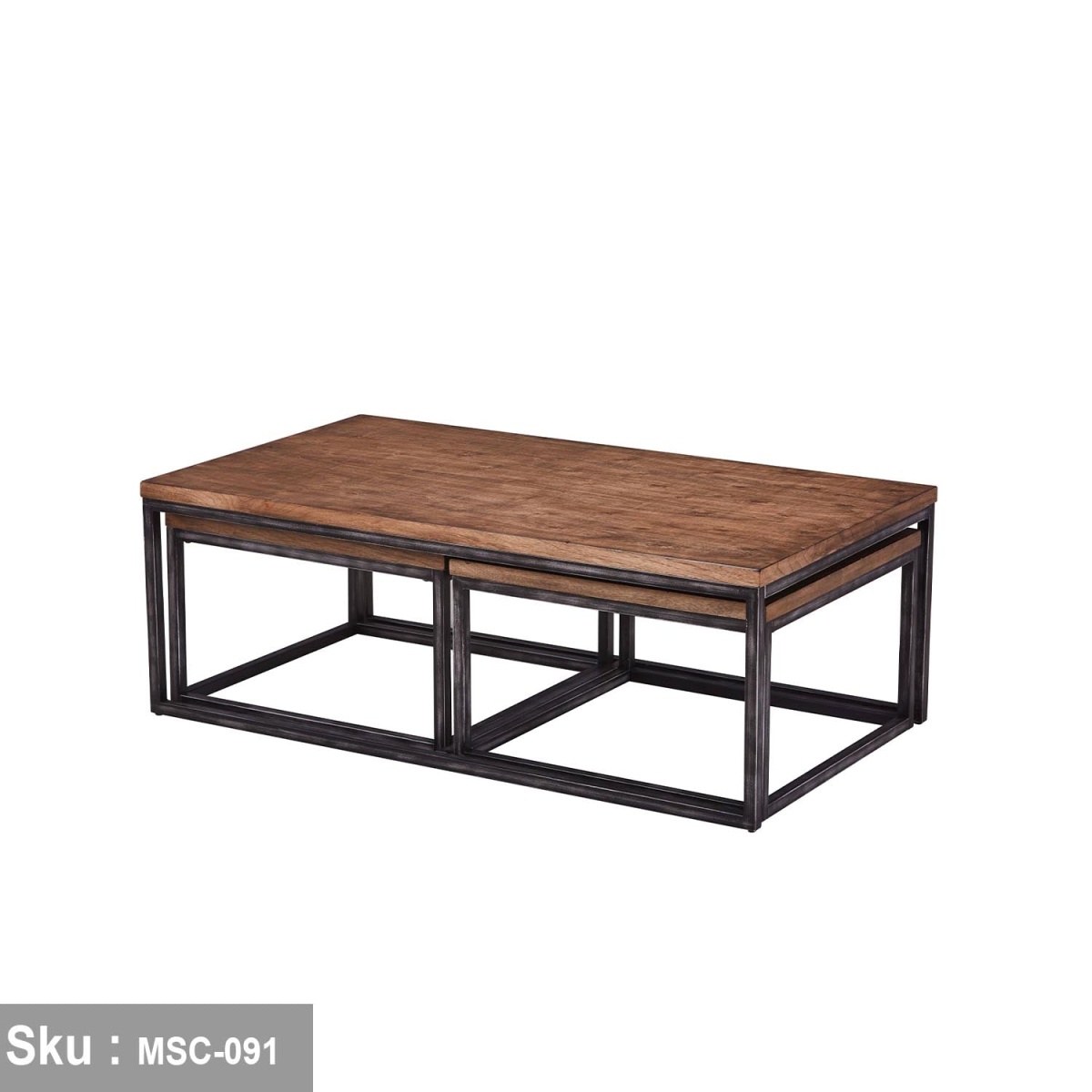 Coffee table 110 * 45 MDF wood - Image 3