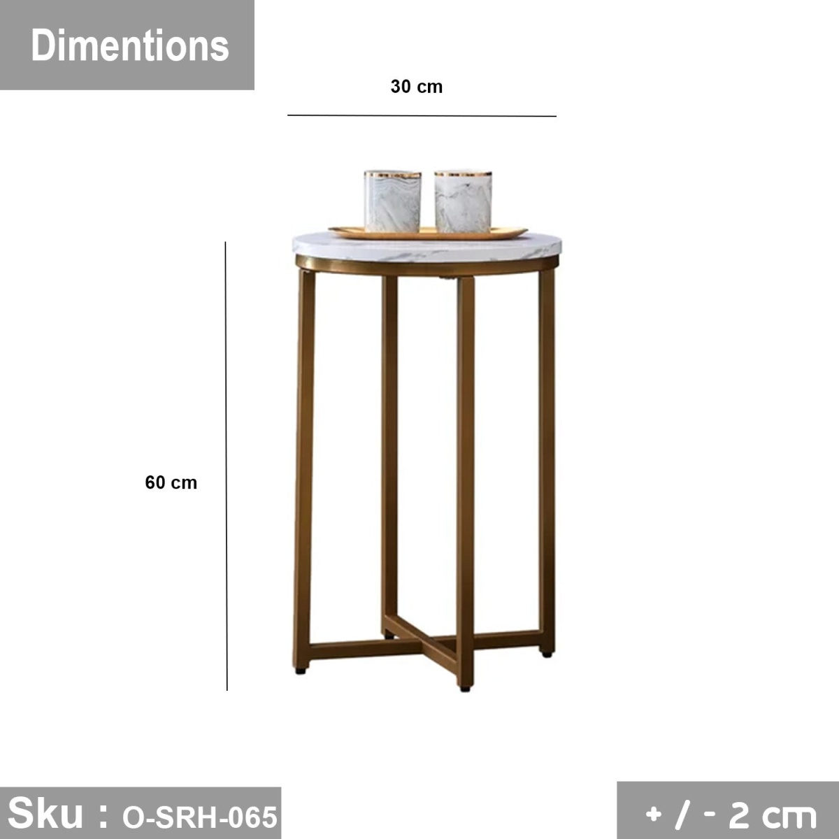 High quality MDF wood side table - O-SRH-065 - Image 3