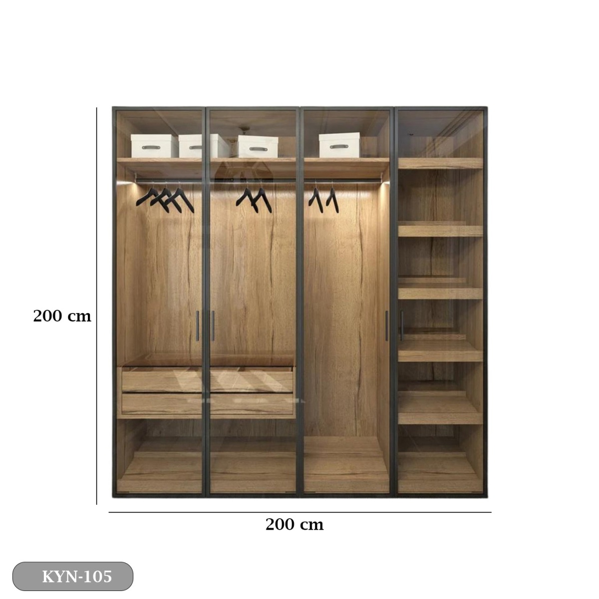 MDF wood dressing with melamine layer - KYN-105 - Image 3