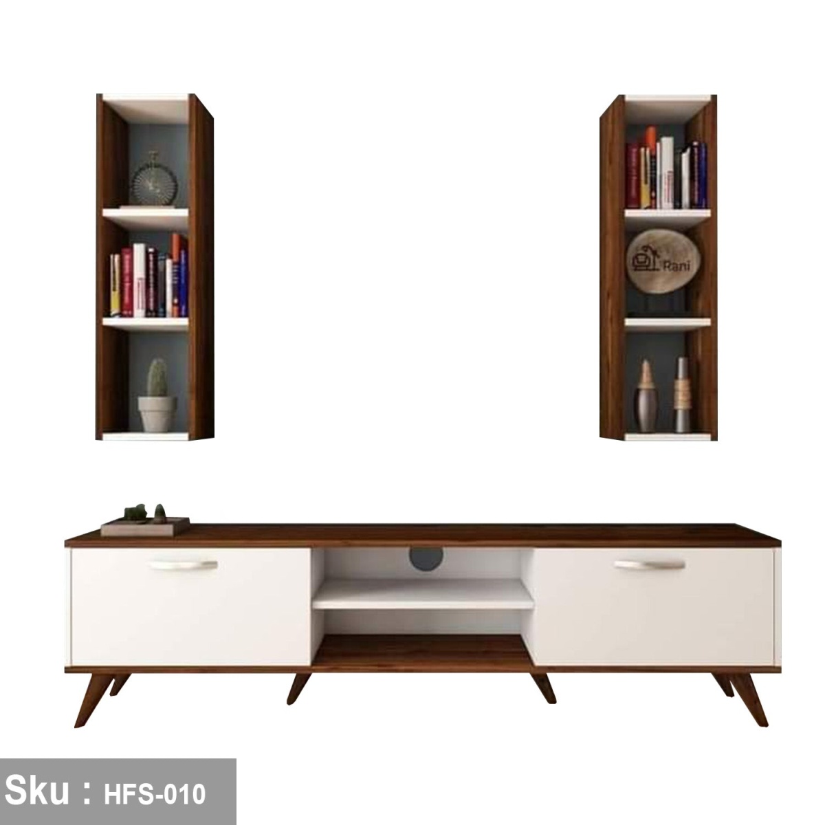 TV table with additional units made of high-quality MDF wood - HFS-010 - Image 3