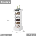 High-quality MDF wooden shoe rack - O-SRH-114 - Image 3