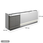 Reception desk - Reception Counter - Spanish MDF wood - CEM-076 - Image 3