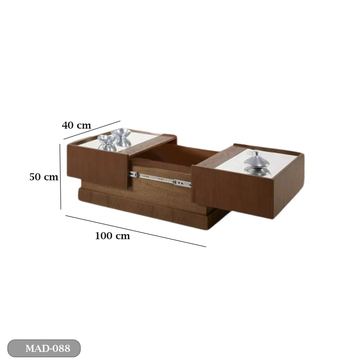 Spanish MDF wood coffee table - MAD-088 - Image 3