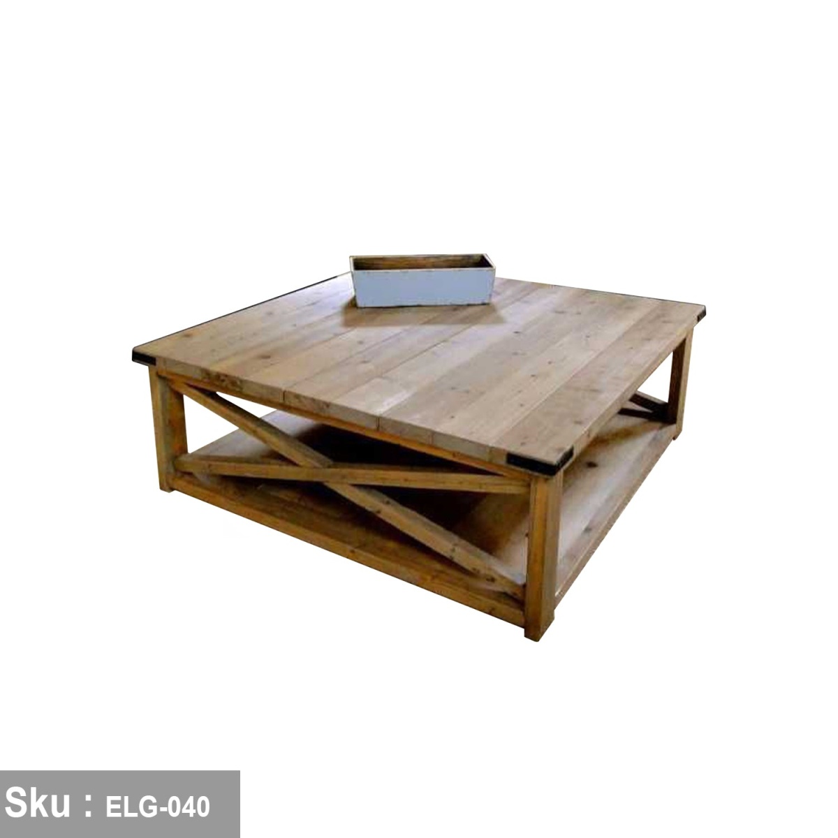 Natural wood coffee table - 100 * 40 - ELG-040 - Image 2