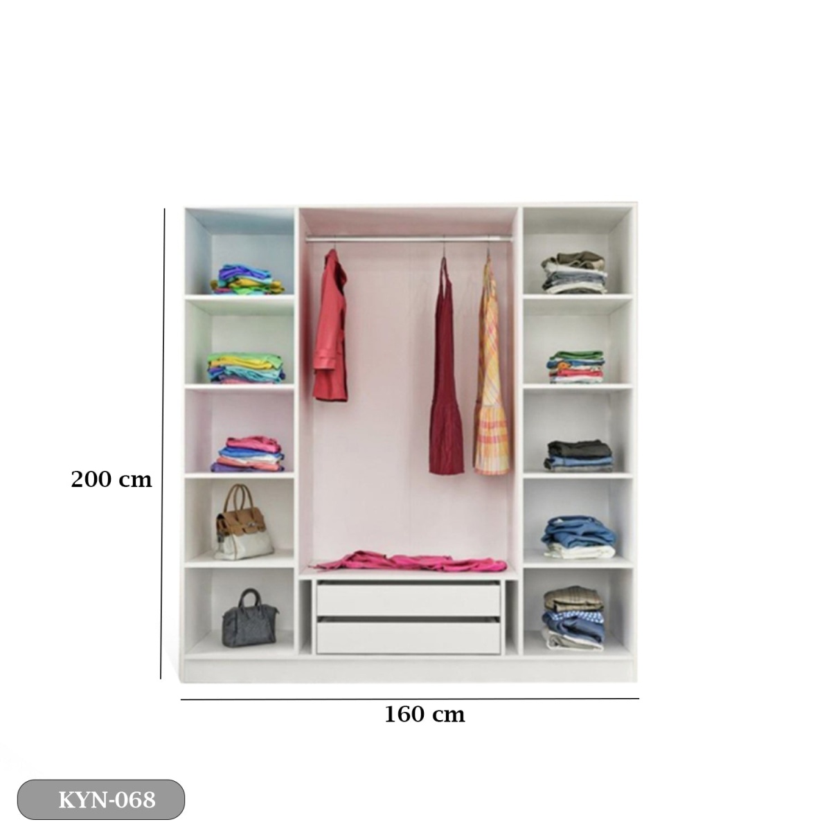 MDF Wood Cabinet - KYN-068 - Image 3
