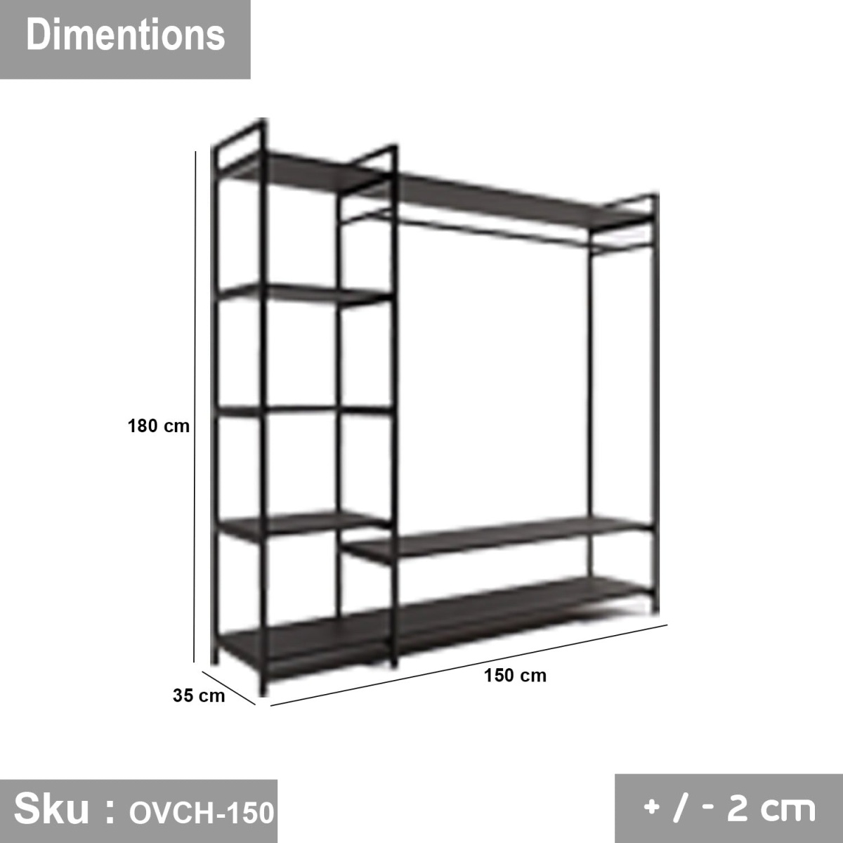 Dressing 150x35cm - OVCH-150 - Image 3