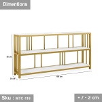 Electrostatic painted metal console - MTC-118 - Image 3