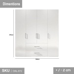 High quality MDF wood wardrobe - OAL-072 - Image 3