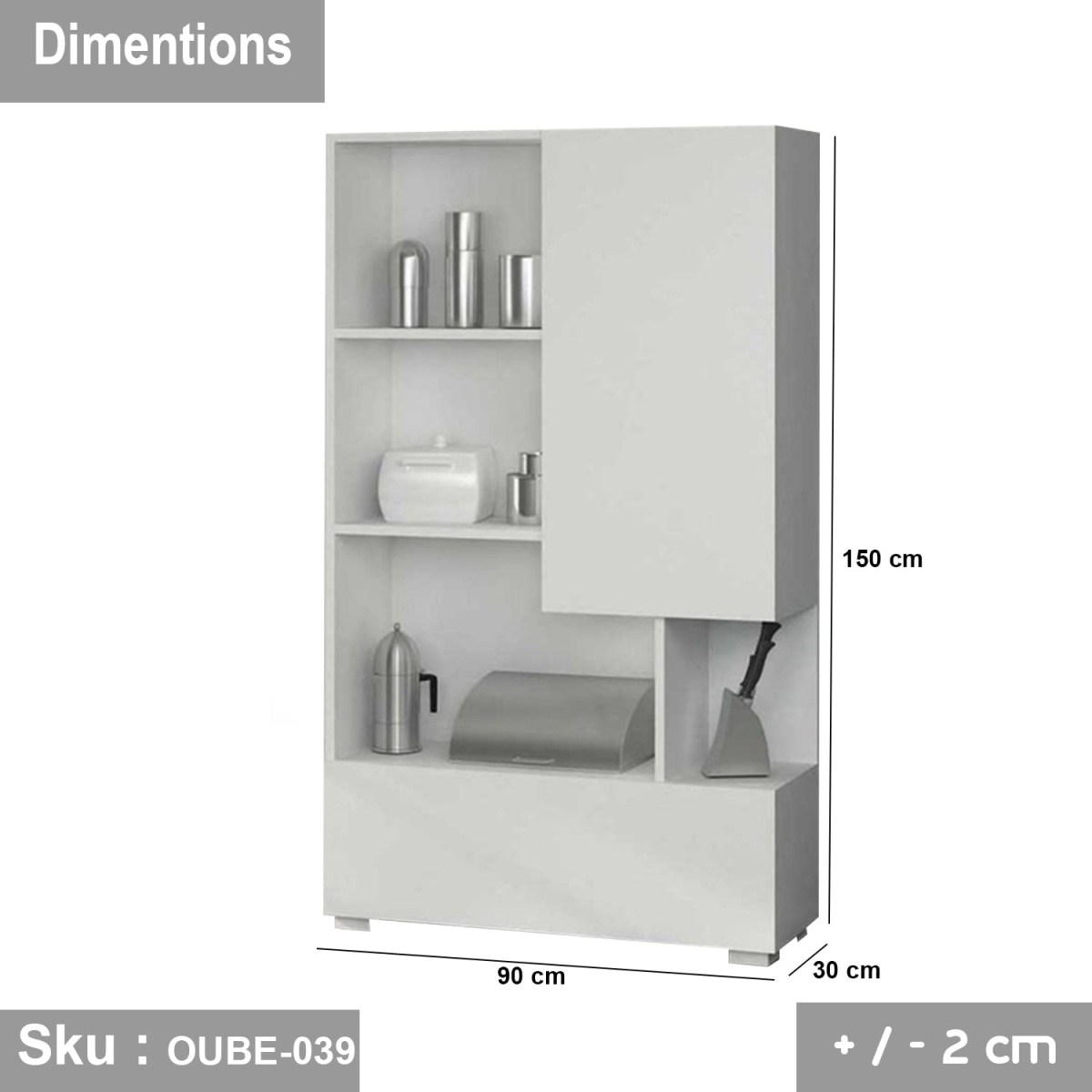 High-quality MDF wood kitchen unit - OUBE-039 - Image 3