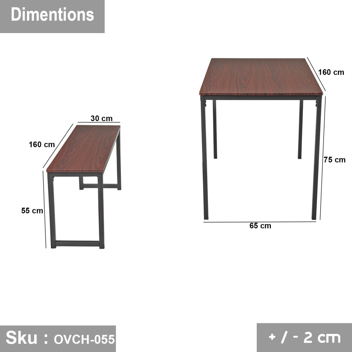 Dining room 160x65 cm - OVCH-055 - Image 3