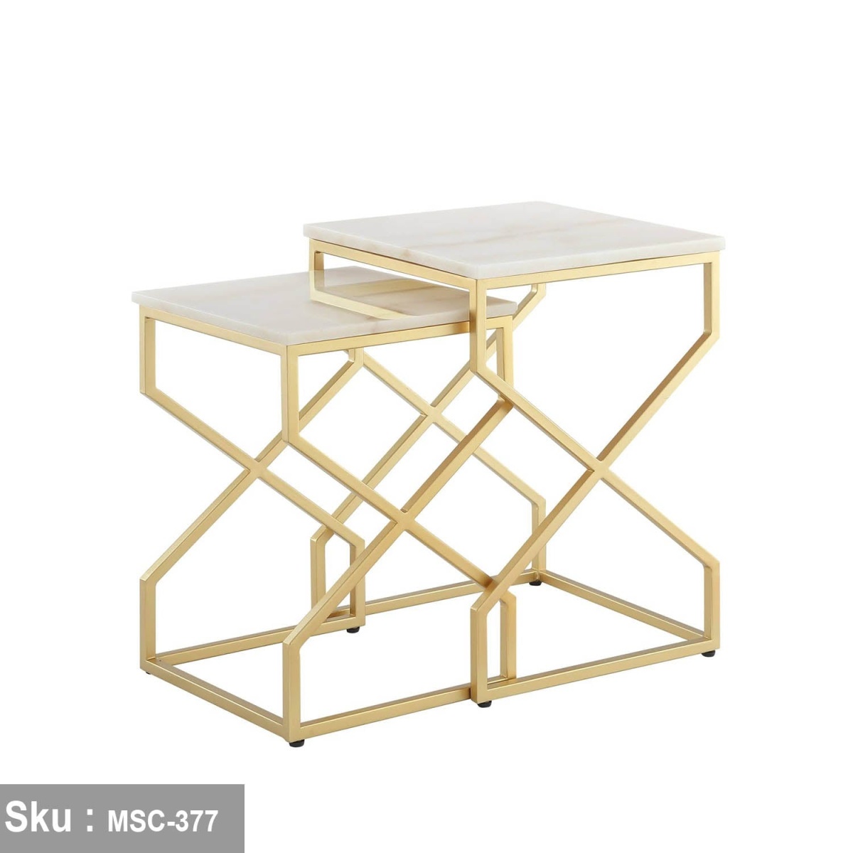 Ashley side table, iron, electrostatic paint - Image 3