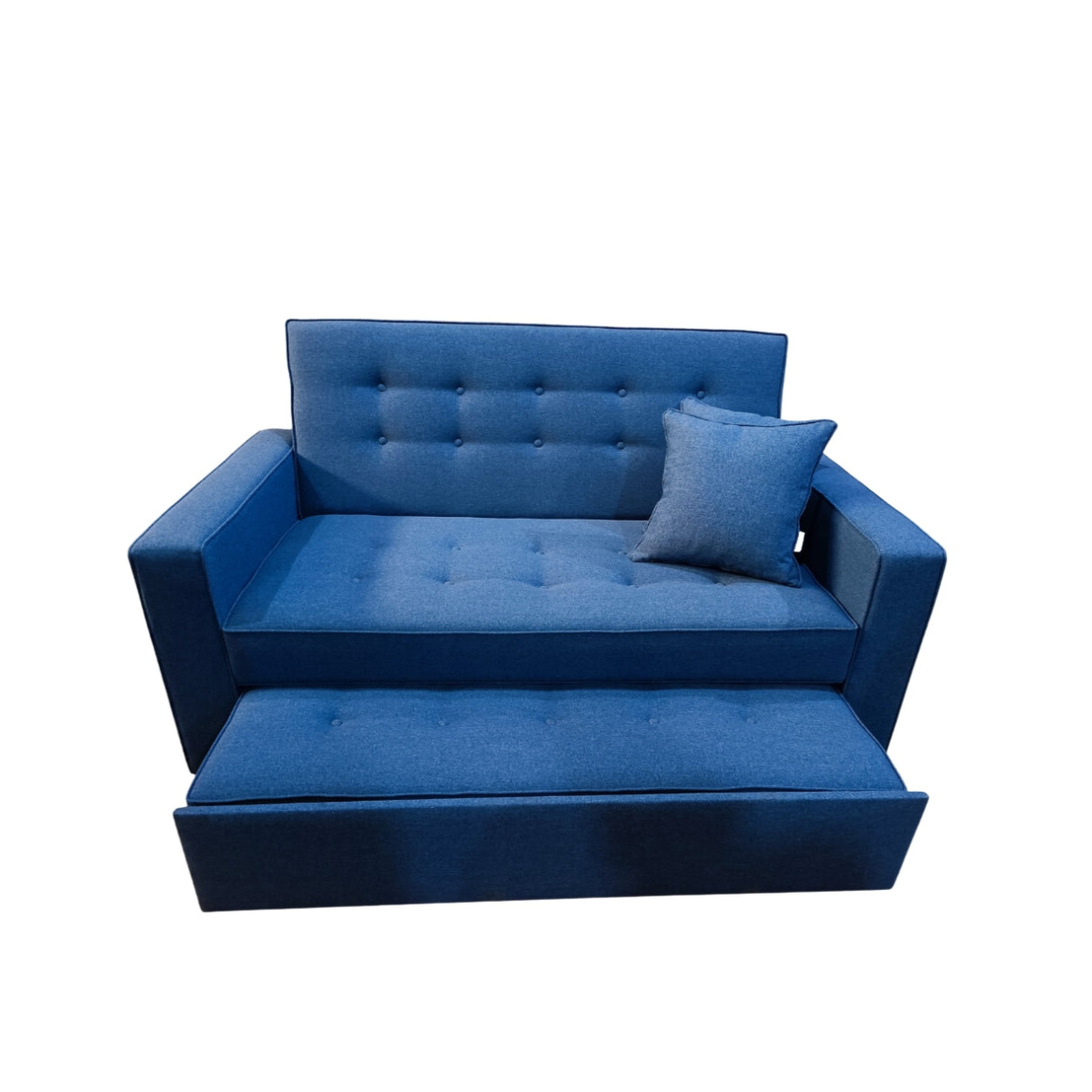 Manx 2-Seater Sofa Bed - Red Beech Wood - HST-075 - Image 4