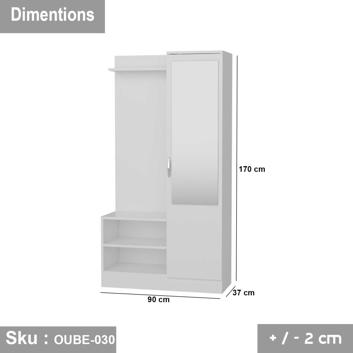 High quality MDF wood dressing - OUBE-030 - Image 3