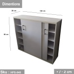 High-quality MDF wooden shoe rack - HFS-040 - Image 3