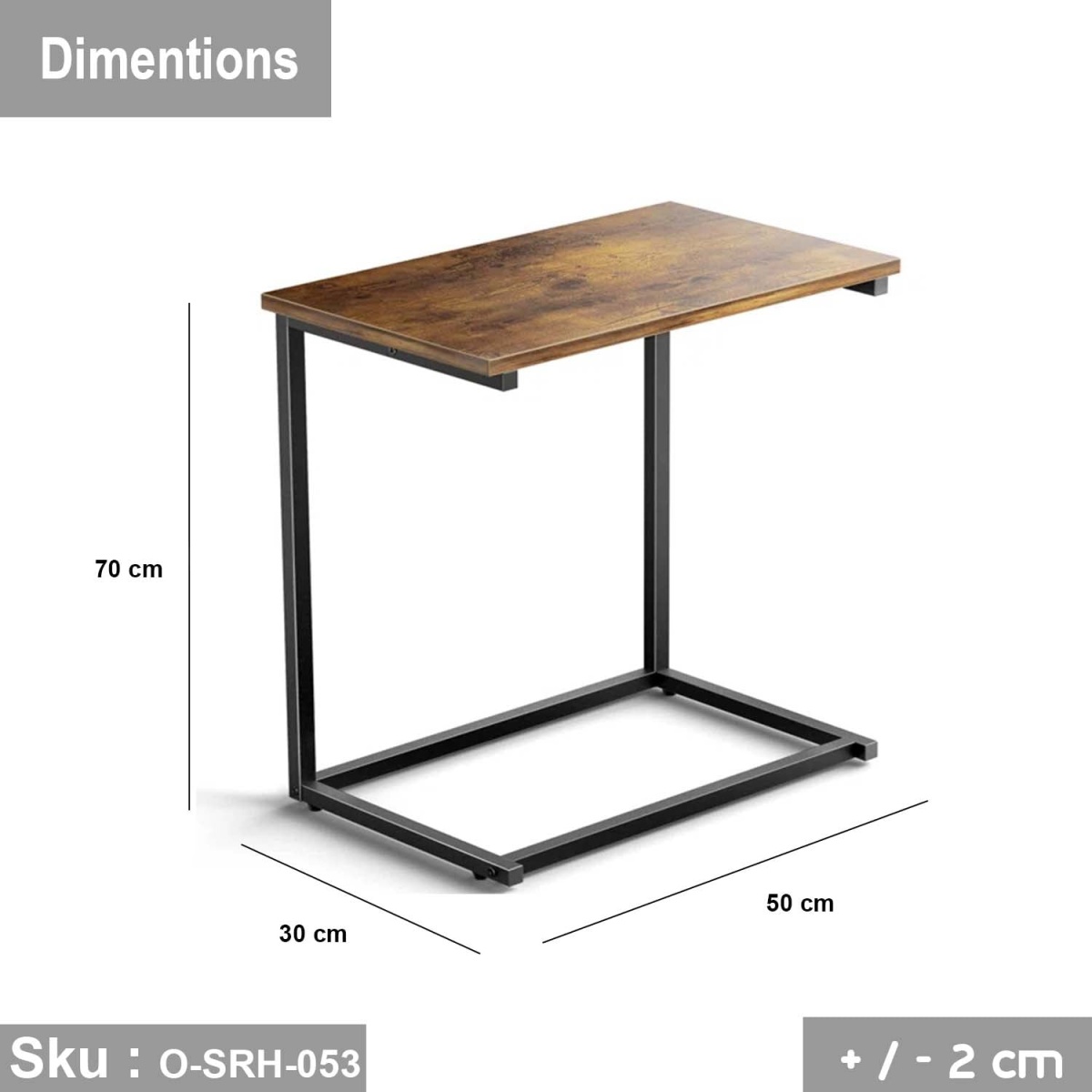 High quality MDF wood side table - O-SRH-053 - Image 3