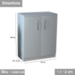 High quality MDF wooden shoe cabinet - OUBE-040 - Image 3