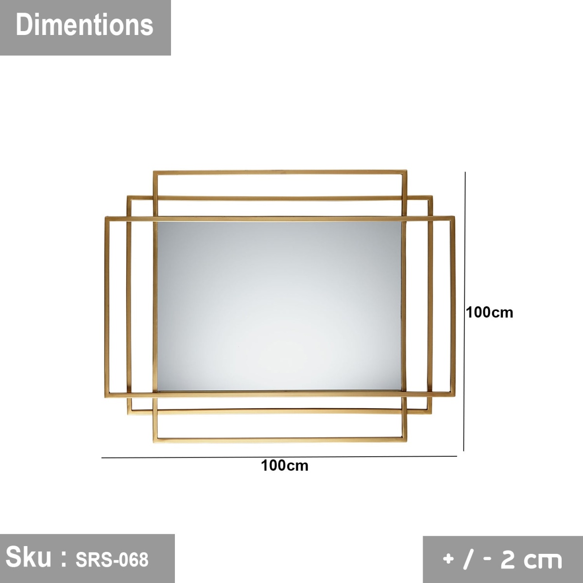 Decorative Steel Mirror - SRS-068 - Image 3