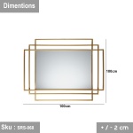 Decorative Steel Mirror - SRS-068 - Image 3