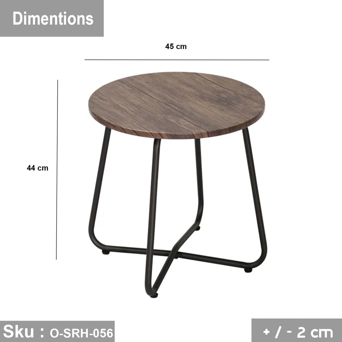High quality MDF wood side table - O-SRH-056 - Image 3