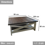 Swedish Wood Coffee Table - OHA-070 - Image 2