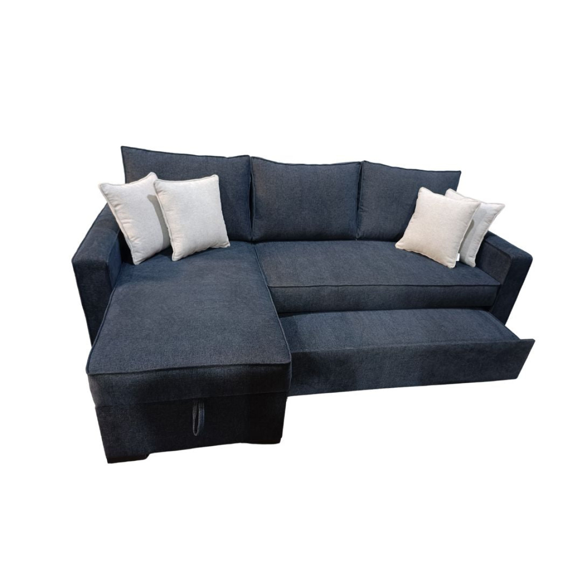 Manx sofa, 2 seater, bed and storage drawer - red beech wood - HST-035 - Image 4