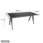 Meeting tab- 200x100 - Spanish MDF wood with metal chassis - CEM-056 - Image 4