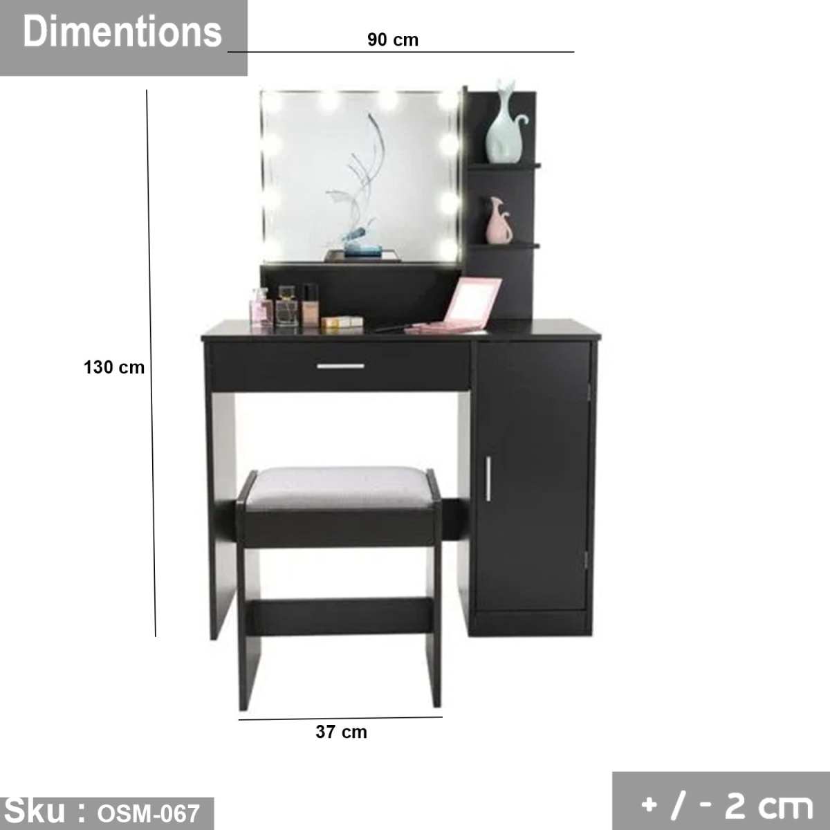 High-quality MDF wood hairstyle - OSM-067 - Image 3