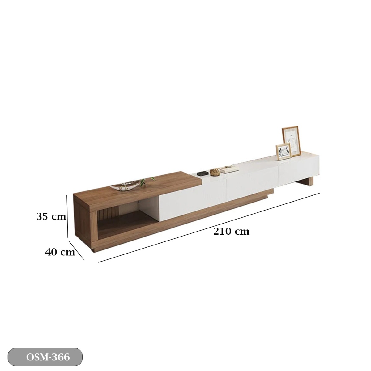TV table - high quality MDF wood - OSM-366 - Image 3