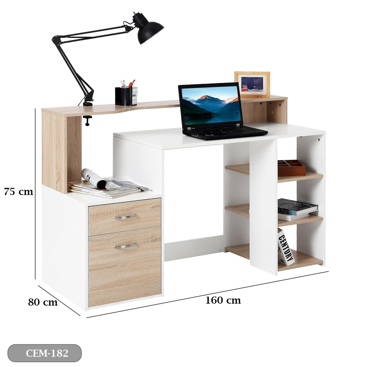 Spanish MDF Employee Desk - CEM-182 - Image 3