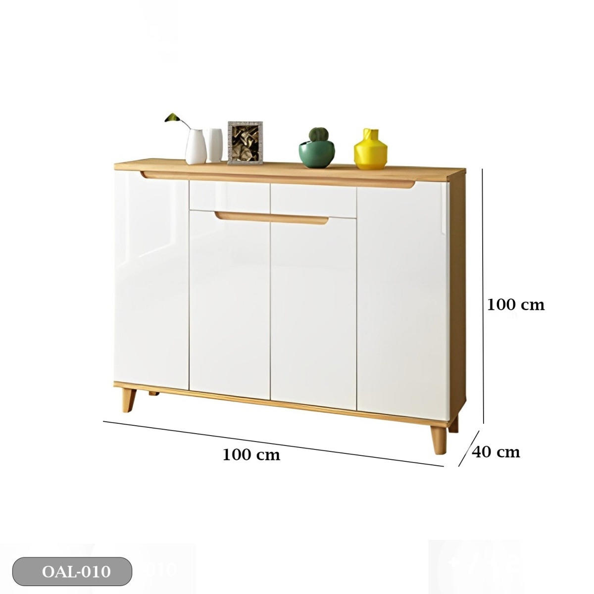 High quality MDF wooden shoe cabinet - OAL-010 - Image 3