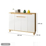 High quality MDF wooden shoe cabinet - OAL-010 - Image 3