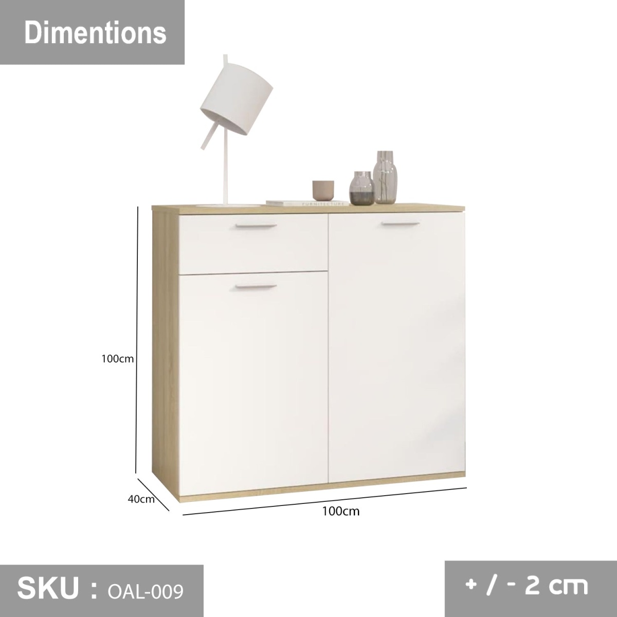 High quality MDF wooden shoe cabinet - OAL-009 - Image 3