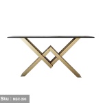 Pam iron console with electrostatic paint and MDF wood - Image 3