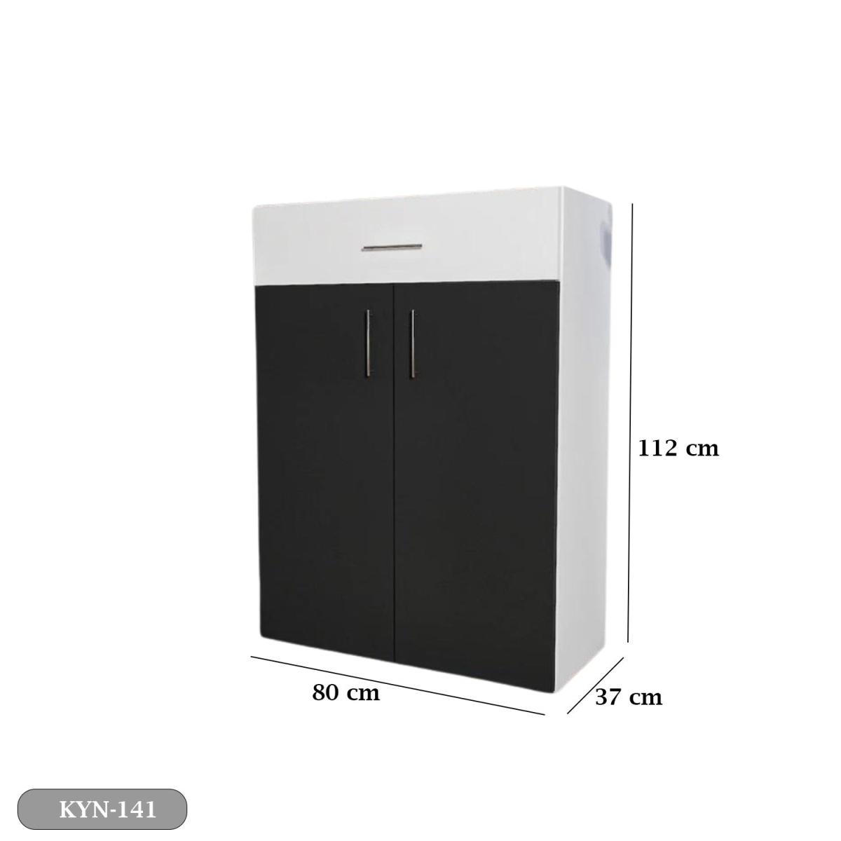 MDF wooden cabinet with melamine layer - KYN-141 - Image 2