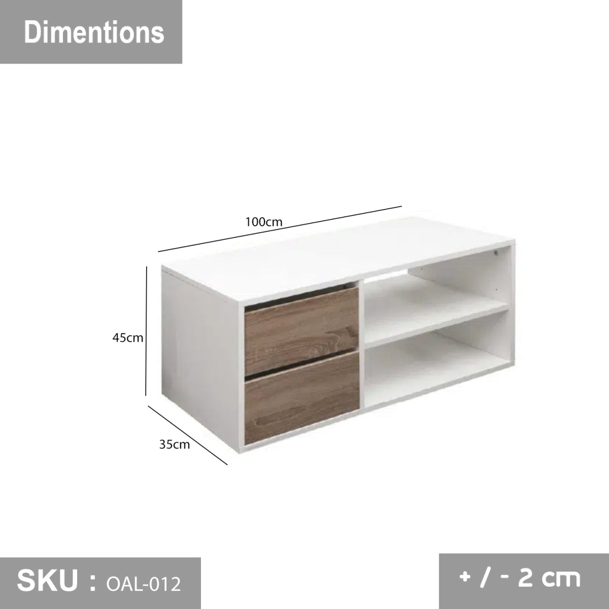High quality MDF wooden shoe cabinet - OAL-012 - Image 3
