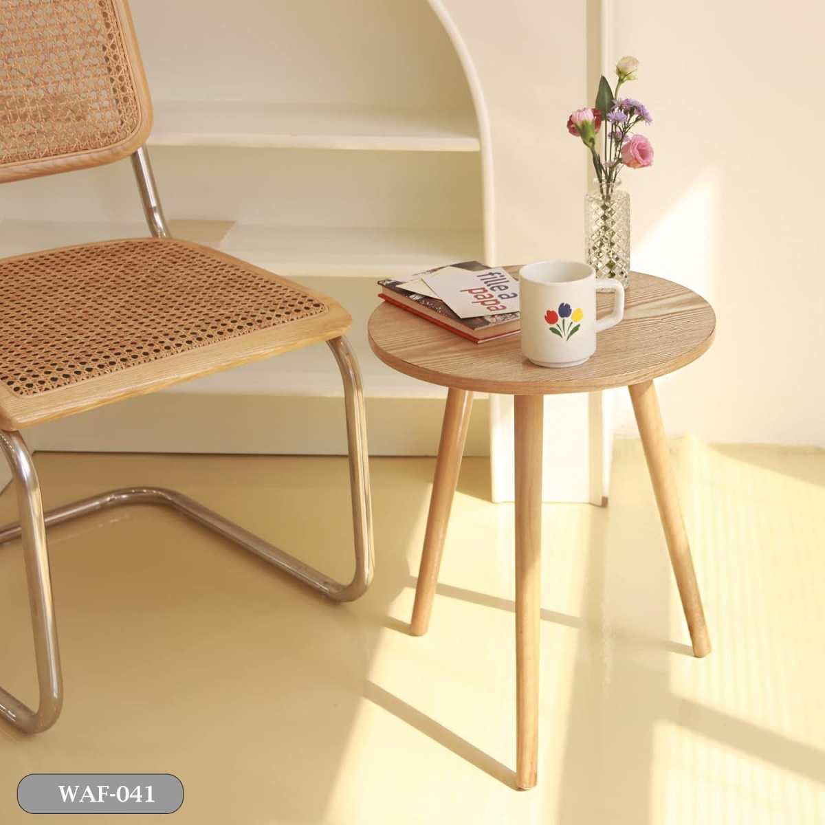 Side table made of MDF and beech wood - WAF-041 - Image 4