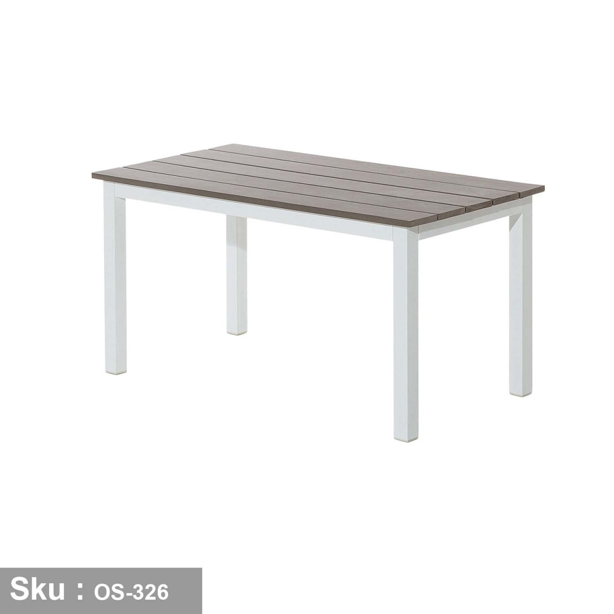 L-shaped aluminum corner for 5 people, a living room taband a side tab- OS-326 - Image 4