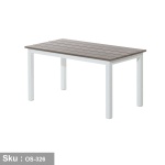 L-shaped aluminum corner for 5 people, a living room taband a side tab- OS-326 - Image 4