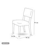 Dining table - 6 pieces of high quality beech wood - KYN-163 - Image 4