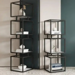 Steel and wood shelving unit - SRS-082