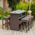 Latina bar set of 6 chairs for restaurants and cafes