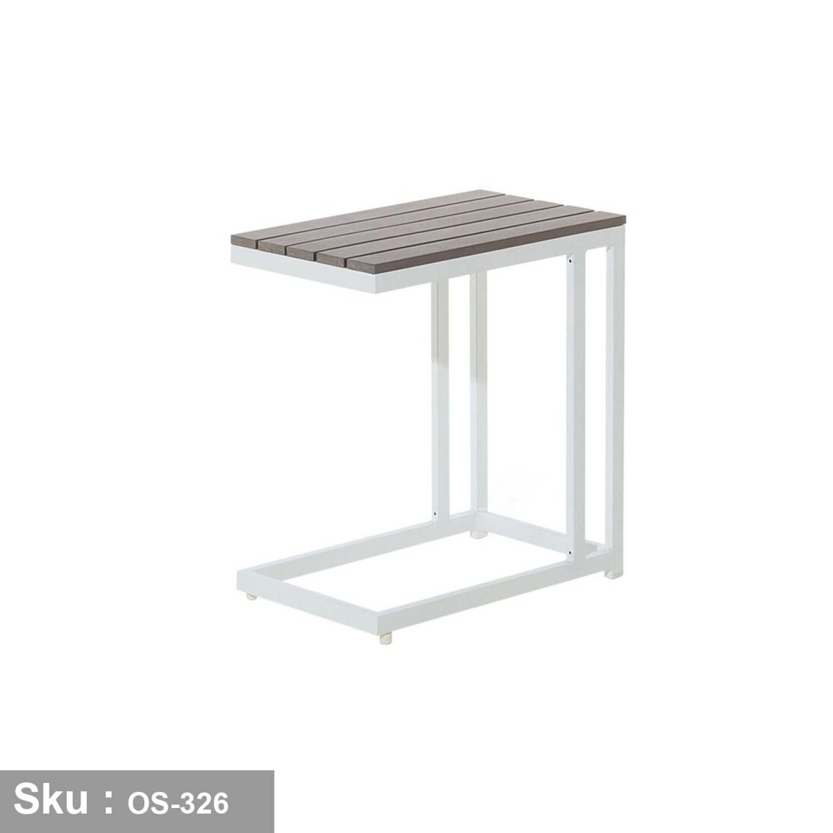 L-shaped aluminum corner for 5 people, a living room taband a side tab- OS-326 - Image 6