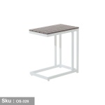 L-shaped aluminum corner for 5 people, a living room taband a side tab- OS-326 - Image 6